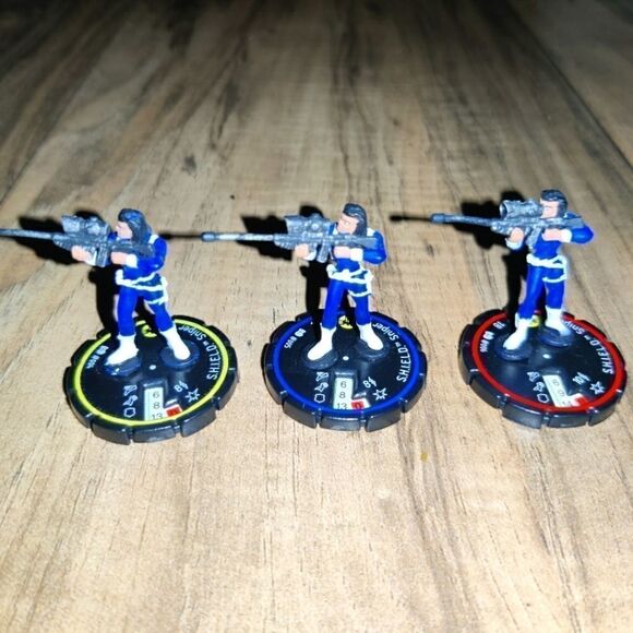 Heroclix Shield Sniper Avengers S.H.I.E.L.D. Marvel  #004 / #005 / #006 Set - Picture 1 of 7